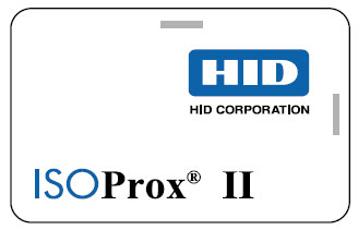 Tarjeta de Proximidad HID  ISOProx II 1386 PVC Blanco, Secuencia Interna/Externa Sin Slot Punch 125 kHz Proximity